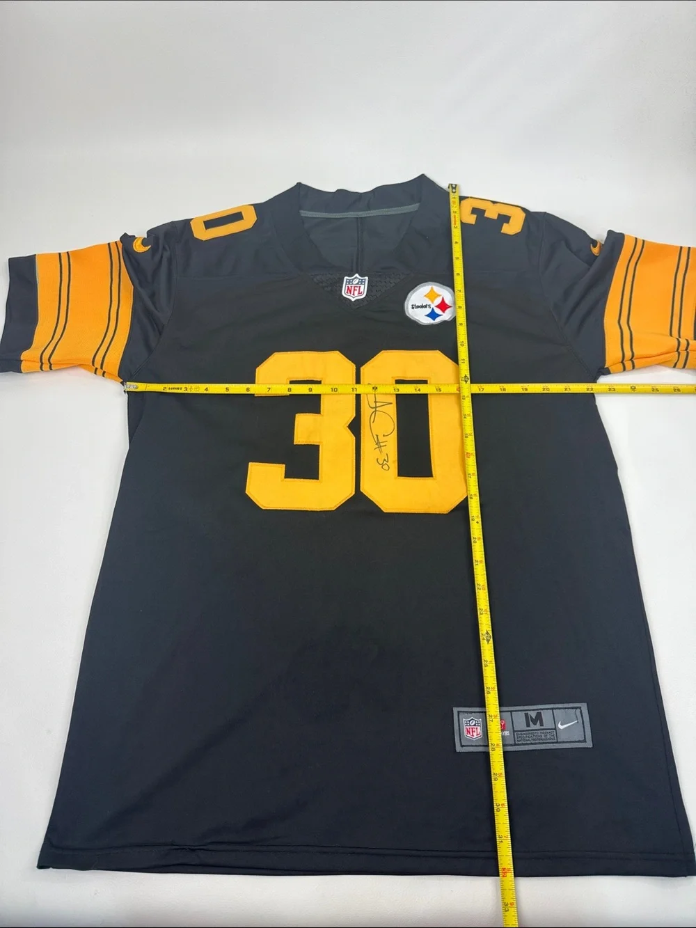 Nike Black Gold Pittsburgh Steelers #30 Football Jersey Conner Signed Size M